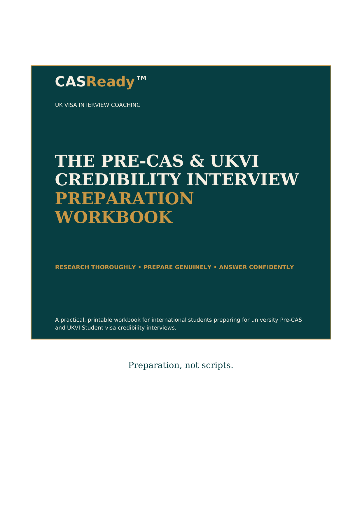 CASReady Interview Preparation Workbook